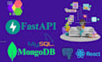 develop fastapi with mongodb, mysql, and postgresql