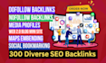 create SEO backlinks using diverse white hat link building strategies