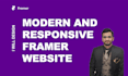 design modern and responsive framer website
