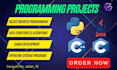do c, cpp, java, python programming projects and game development