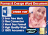 type, format, redesign microsoft word document formatting, ms word typing