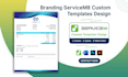 do servicem8 custom invoice template design