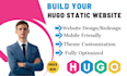 build hugo static website fix hugo website