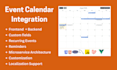 integrate a custom event calendar into your project