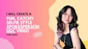 create a fun, catchy selfie style spokesperson ugc video