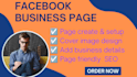 create and setup professional facebook business page for you
