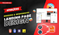 design modern html landing page