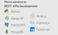 build backend, rest apis, microservices using nodejs or django