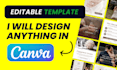 design anything using canva pro
