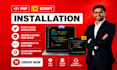 install and customize PHP or js script