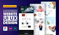 do figma website design and website UI UX in figma, PSD, xd