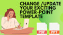 change exciting PPT template into new design template