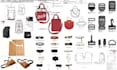 do fashion handbag, backpack, bag pattern, tech pack and belt accessories design
