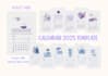 give you a violet calendar 2025 canva template