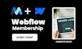 build a webflow membership website with memberstack
