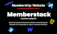 create webflow membership website with memberstack