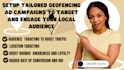 setup geofencing ads to target event location to increase conference awareness