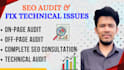 do technical SEO audit and fix your website errors