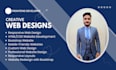 develop responsive website using HTML, CSS, react
