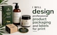 design professional product packaging and labels for print
