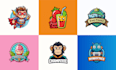 create pro mascot or cartoon character logo design