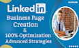 do linkedin business page create