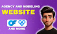 design onlyfans agency website and modeling website