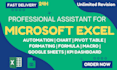 do or fix advanced excel formulas, macro, template, google sheets dashboard