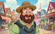 design a 2d cartoon character