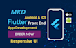 develop a frontend mobile app for android and ios