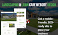 build a lawn care or landscaping business website