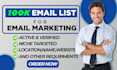 find 100k active bulk email list for email marketing