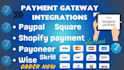 shopify payment paypal, wise square payment gateway