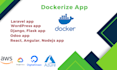 dockerize apps and deploy on aws, gcp, azure, digitalocean