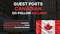 create guest post on canadian website with do follow backlinks, canadian blogs
