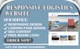 design logistics website, trucking, dispatch, freight broker, cargo website