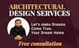 do autocad 2d floor plan, 2d house plan, architectural and landscape design