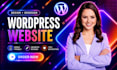 build, design, redesign, develop, update, clone wordpress website development