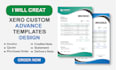 create xero invoice template, docx branding theme and custom invoice