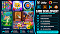 develop a professional unity 2d or 3d game