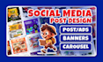 do social media post, ad creative, facebook ad design