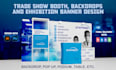 design trade show banner, graphics and booth backdrops
