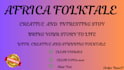 create a captivating ai video art for african folktales and stories