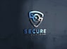 make essential security service, cyber security, defense logo with new concept