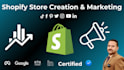 creat a shopify store and do marketing to boost website traffic