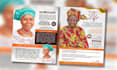 design a premium funeral flyer, obituary, or funeral program