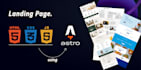 build a landing page using astro or angular
