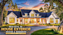 design modern realistic 3d house exterior with high quality rendering