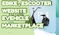 create escooter website, ebike website, evehicle marketplace website