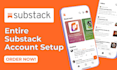 setup substack account substack newsletter post podcast substack promotion guide